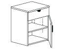 Single Drawer over Door Cabinets