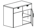 Double Drawer over Door Cabinets