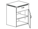 600 Single Drawer over Door Cabinets