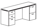 600 Centre Kneespace Credenzas